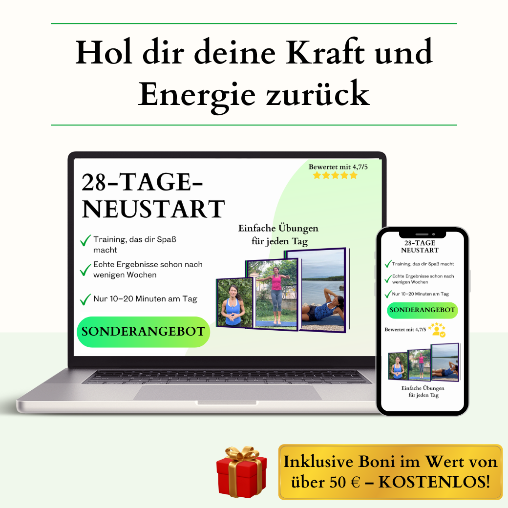 28 Tage Neustart – Dein einfacher Plan für mehr Energie, Selbstvertrauen und eine bessere Figur